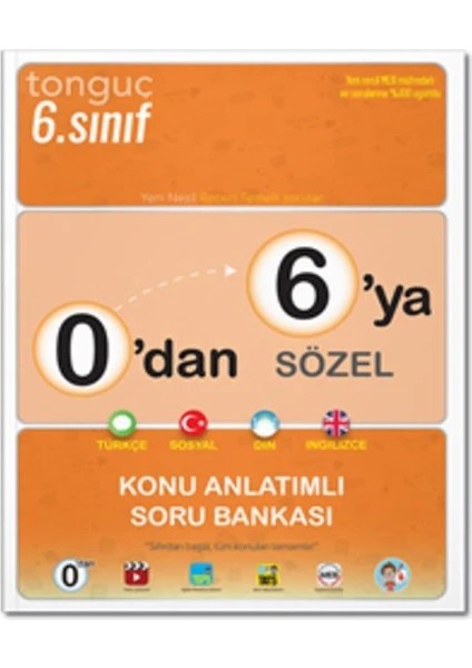 6. Sınıf 0'dan 6'ya Sözel Konu Anlatımlı Soru Bankası