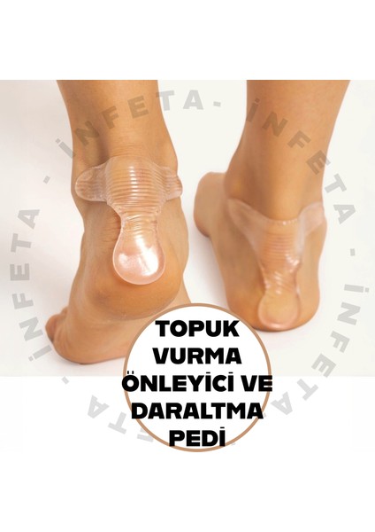 Ayakkabı Topuk Vurma Önleyici ve Daraltma Pedi Ayakkabı Içi Koruyucu Aparat 1 Çift