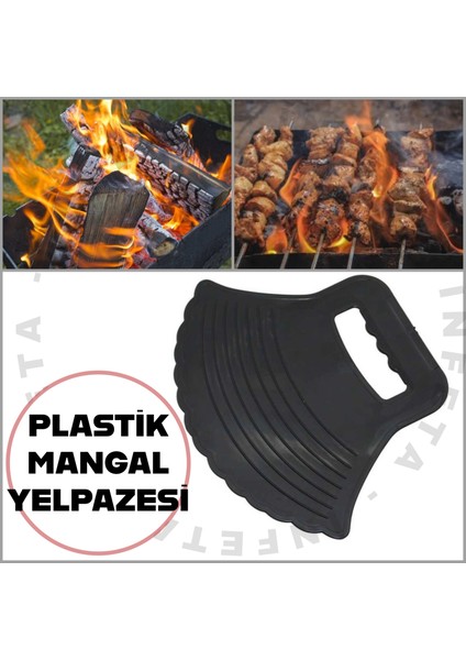 Siyah Mangal Yelpazesi 23X29 cm