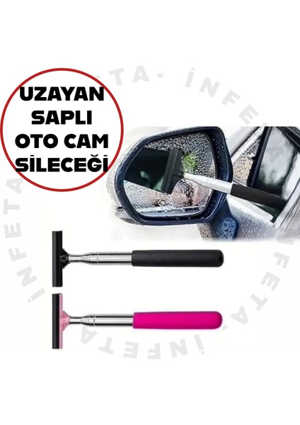 1 Adet 98 cm Uzayan Sap Araba Cam Sileceği Çekçek Teleskopik Saplı