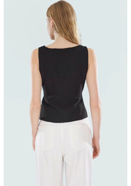 Şık V Yaka Fitted Dokuma Bluz Rahat Yazlık Günlük Stil Uzun Ömürlü Kullanım Için modelleri
