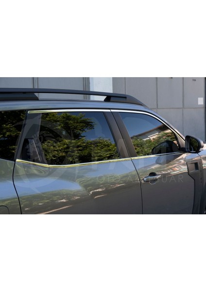 Renault Duster 2024 Üzeri Krom Cam Çıta Seti 10 Parça Paslanmaz Çelik indirimleri