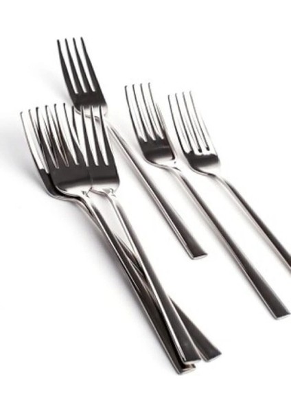 24 Parça Çelik Yemek Takımı, Şık ve Dayanıklı Düz Model Set fiyatları