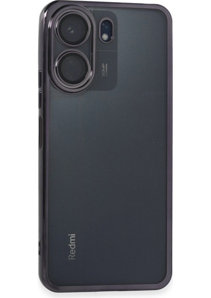 Xiaomi Redmi 13C Kılıf Razer Lensli Silikon - Mor Svlrs