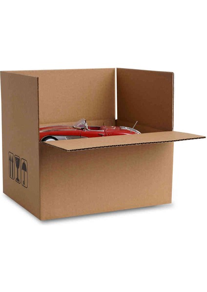 30X23X23 cm Esmer Tek Oluklu A-Box Taşıma Kolisi 50 Adet fiyatları
