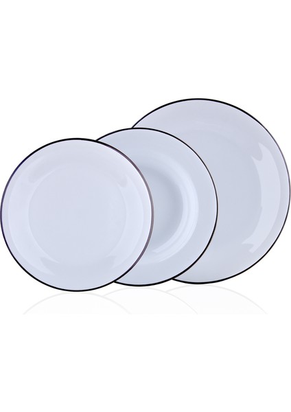 Black Line 18 Parça Yemek Takımı 9-01090035