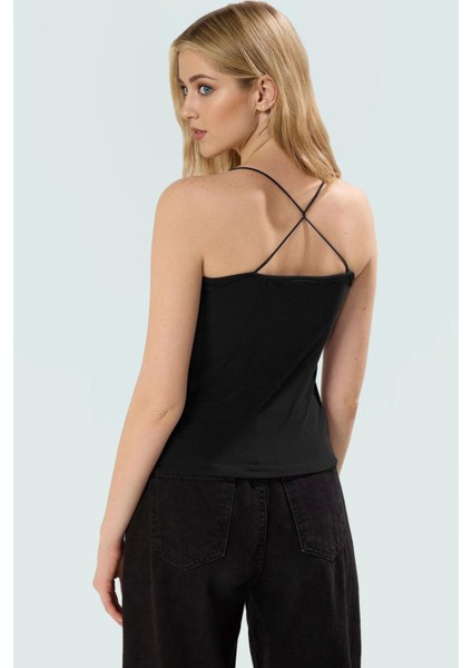 Fitted Vücuda Oturan Kolsuz Bluz Esnek Örme Havuz Yaka Günlük Modern Stil Rahat Kullanım modelleri
