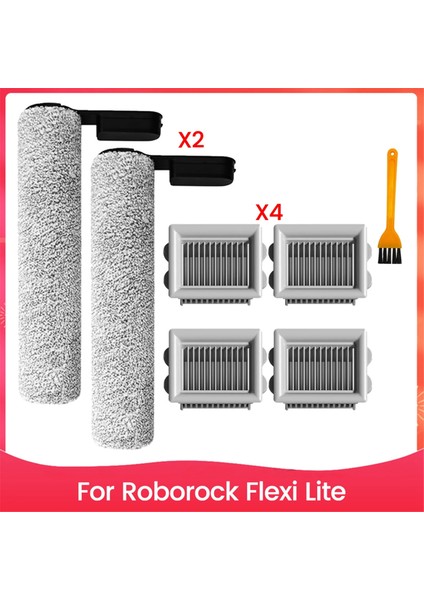 Roborock Flexi Lite Elektrikli Süpürge Için Yedek Aksesuarlar, 2 Silindir Fırça ve 4 Filtre Dahil (Yurt Dışından)