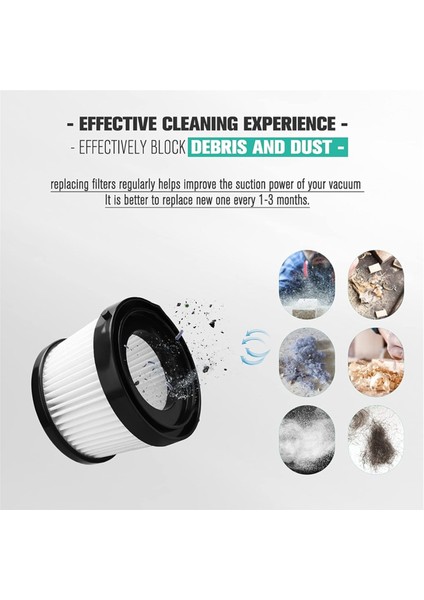 Dewalt Elektrikli Süpürge Için Hepa Filtreleri, DCV501HB Modelleriyle Uyumlu, Kablosuz El Süpürgeleri Için Yedek Filtreler (Yurt Dışından) fırsatları