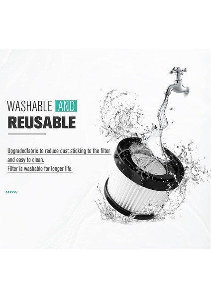 Dewalt Elektrikli Süpürge Için Hepa Filtreleri, DCV501HB Modelleriyle Uyumlu, Kablosuz El Süpürgeleri Için Yedek Filtreler (Yurt Dışından)