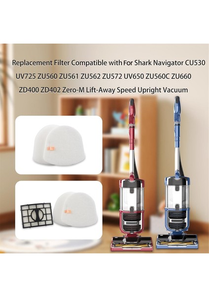 Shark UV725 UV725 26 Navigator Lift-Away Dikey Elektrikli Süpürge Için Yedek Filtre, Parça XFFK560,XHEPA560 (Yurt Dışından) fırsatları