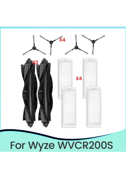 Wyze WVCR200S Robot Süpürge Aksesuarları Için 10 Adet Ana Yan Fırça Hepa Filtre Yedekleri (Yurt Dışından) fiyatları