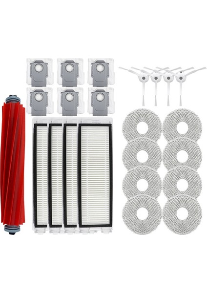 Uygulanabilir Robotik P10 Qrevo Robotik Süpürge Aksesuarları Ana Fırça, Filtre, Yan Fırça Toz Torbası, Bez (Yurt Dışından)