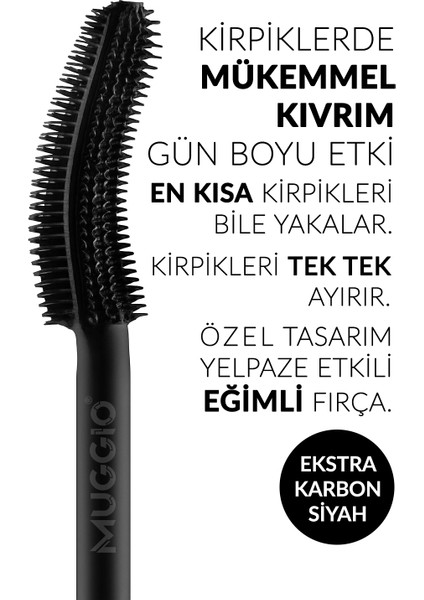 Ekstra Karbon Siyah Premium Maskara Yoğun Hacim ve Kıvrım Etkili modelleri