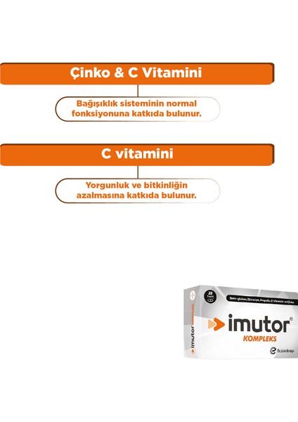 Imutor Kompleks Beta Glukan 30 Kapsül fırsatları