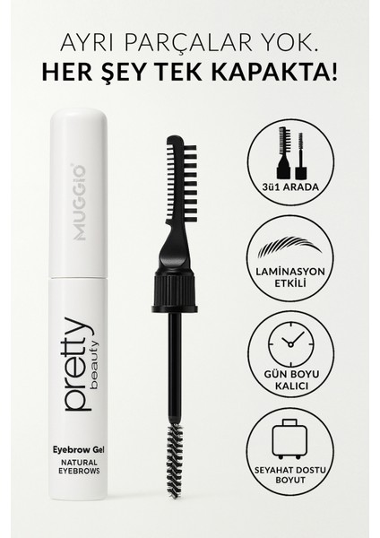 Laminasyon Etkili Kaş Sabitleyici ve Şekillendirici 3ü1 Arada Fırça Tarak Jel modelleri