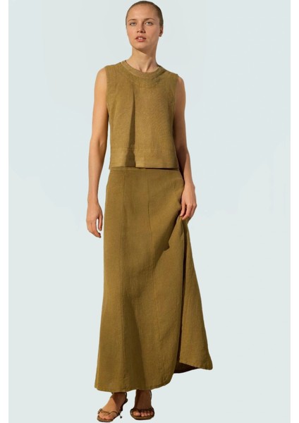 Kadın Keten Crop Bluz Regular Kalıp Yazlık Günlük Kaliteli Işçilik fiyatları