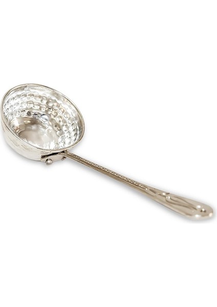 Şık ve Hafif Küçük Ayran Kepçesi ve Seti, Paslanmaz Çelik, Beyaz Renk