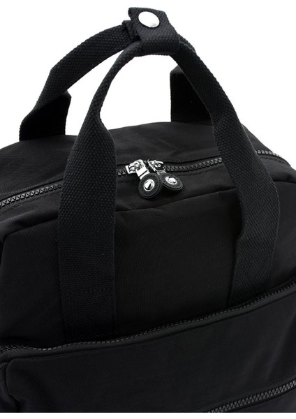 Unisex Suya Dayanıklı Krinkıl Kumaş Çok Gözlü Büyük Boy Laptop Okul ve Sırt Çantası
