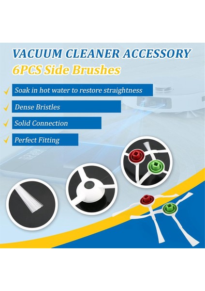 Ecovacs Deebot T20 Omni / T20E Omni Robot Süpürge Aksesuarları Ana Yan Fırça Hepa Filtreler Paspas Torbaları (Yurt Dışından) modelleri