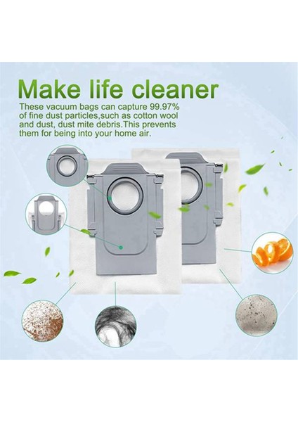 Roborock Q Revo P10 A7400RR Elektrikli Süpürge Yedek Parçaları Için 25 Adet Vakum Fırçası Toz Torbası Filtresi ve Paspas Bezi Seti (Yurt Dışından) fırsatları