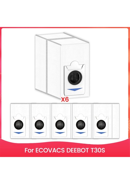 Ecovacs Deebot T30S Combo/ X2 Combo/ T30S/ T30S Aı Elektrikli Süpürge Aksesuarları Kiti Için T30S Combo Yedek Toz Torbaları (Yurt Dışından)