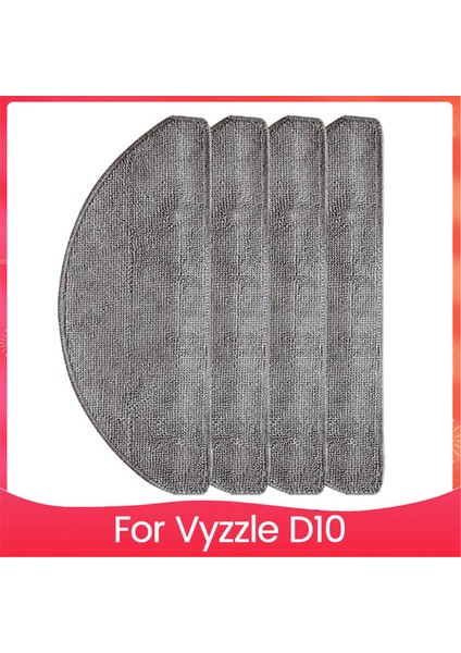 Vyzzle D10 Robot Süpürge Aksesuarları Parçaları Için Mop Bezi Yedek Seti (Yurt Dışından)