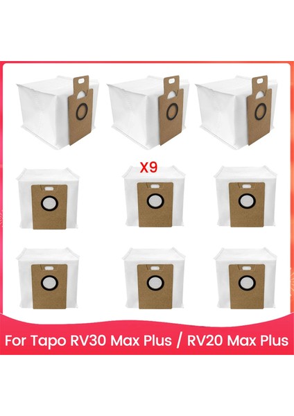 Tapo RV30 Max Plus / RV20 Max Plus Elektrikli Süpürge Için Yedek Toz Torbaları, Yedek Aksesuar Parçaları (Yurt Dışından)