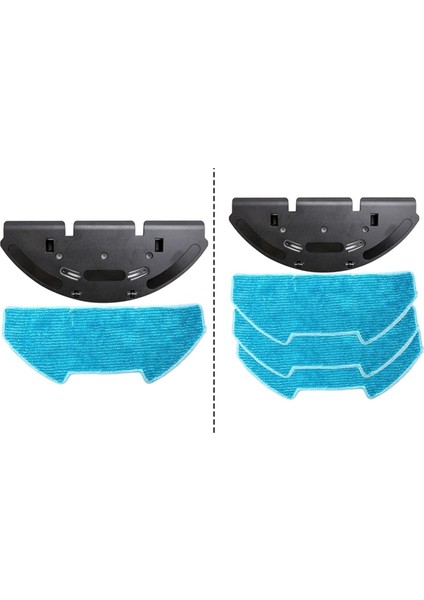 Bobsweep DUSTIN/RC400 Elektrikli Süpürge Için Yedek Mop Braketi Seti Mikrofiber Pedler Verimli Zemin Temizliği A (Yurt Dışından) fırsatları