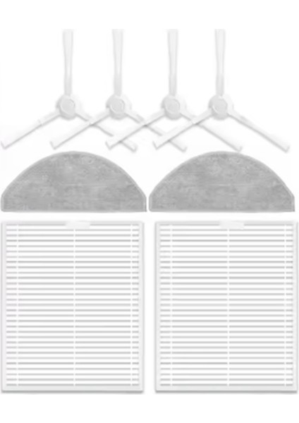 Xiaomi S20 / D106 Robot Süpürge Temizleme Seti Için 8 Adet Süpürge Aksesuarları Ana Yan Fırça Bez Filtre (Yurt Dışından) fiyatları