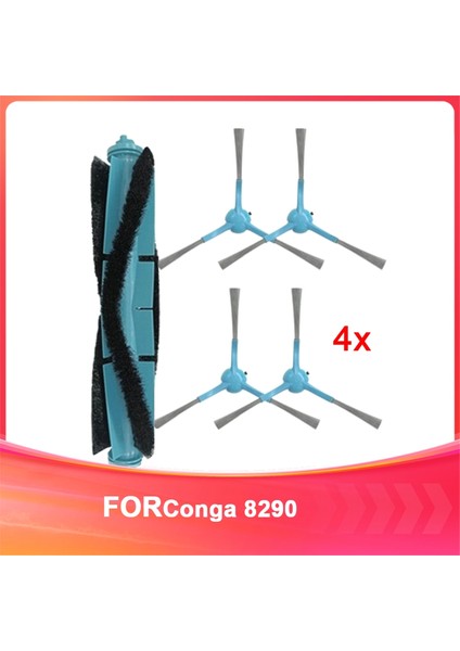 Conga 8290 Robot Süpürge Ana ve Yan Fırça Aksesuarları Süpürme Makinesi Sarf Malzemeleri (Yurt Dışından)