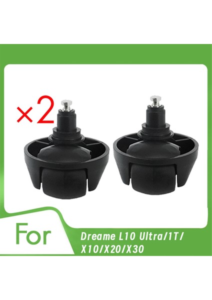 Dreame L10 ULTRA/1T/X10/X20/X30 Süpürge Aksesuarları Için Evrensel Tekerlek Ön Kılavuzu Dönen Yürüyen Tekerlek 2 Adet (Yurt Dışından)