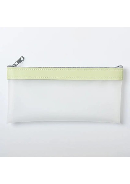 1 Pcs Şeffaf Kalem Çantası Basit Büyük Kapasit Kırtasiye Çanta Kırtasiyesi Koreli Versiyonu Boxcolor: Bej (Yurt Dışından)