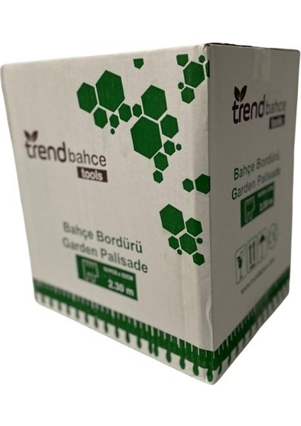 Plastik Çim Bordürü 2.3 Metre Çim Ayırıcı Yeşil