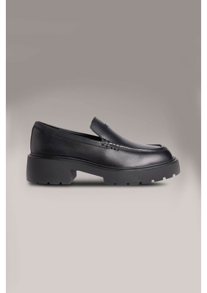 Kadın Combat Loafer Hw Lth Ayakkabı - Siyah fırsatları