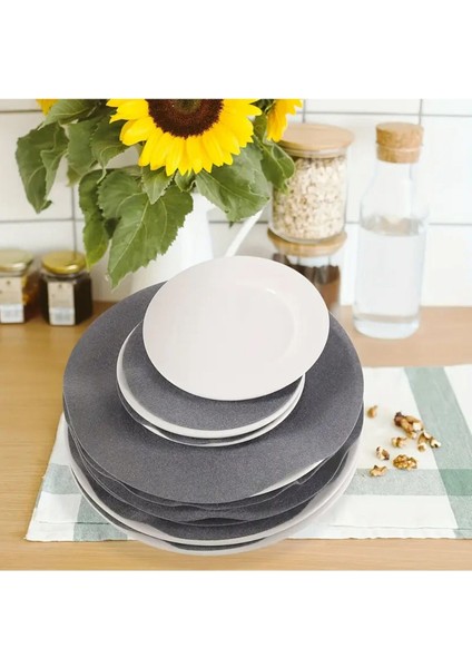 24 Parça Gri Keçe Tabak ve Kase Koruyucu Organizer fırsatları