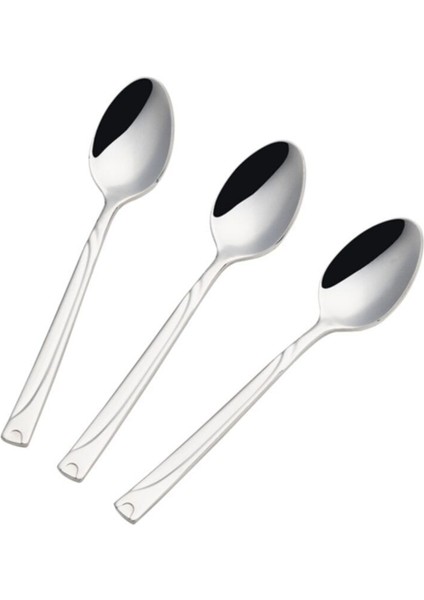 Şık 6'lı Çay Kaşığı Takımı, Metalik Tasarım, Zarif ve Kullanışlı Set