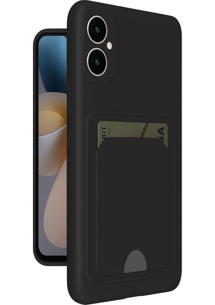 Samsung Galaxy A05 Kelvin Kartvizitli Silikon - Siyah Svlrs