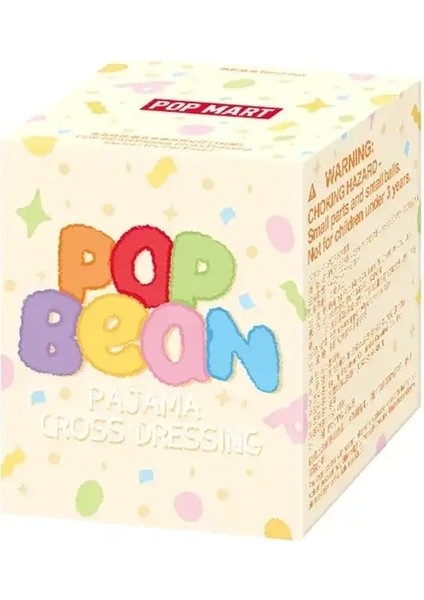 Pop Mart Pop Bean Pijama Drag Serisi Kutu Tahmin Torbası Gizem Kutusu Oyuncak Bebek Sevimli Figür Masaüstü Süsleri Hediye Koleksiyonu: 1 Kutu (Yurt Dışından)