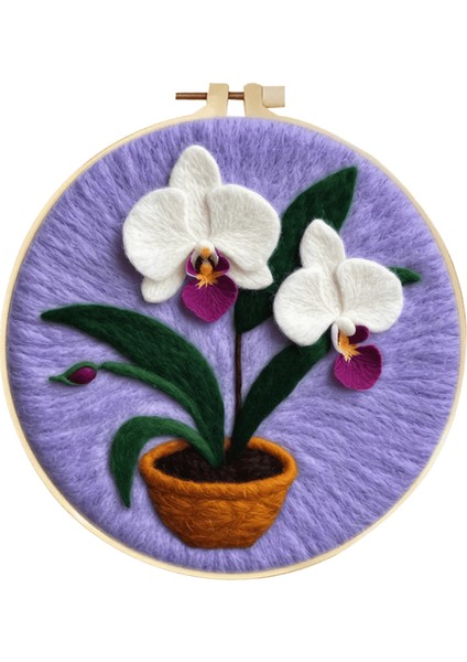 Ruopoty 1 Paket Iğne Keçe Yün Lotus Çiçekleri Yün Iğne Keçe Boyama Yetişkinler Için Kitler Yün Keçe Iplik Malzemeleri Diy Zanaat Renk: MZH-292-2020-XP / Boyut: 20X20CM (Yurt Dışından)