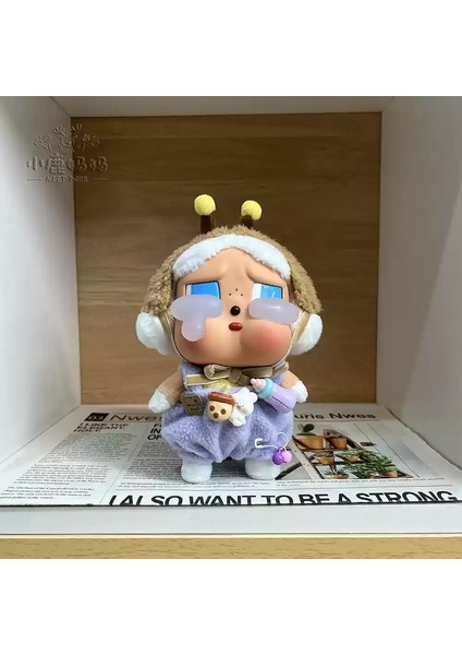 (Sadece Kumaş) 13 cm Gözyaşı Için Fabrika Ağlayan Ağlayan Bebek Vinil Sevimli Kıyler Biberon Tulum Crybaby Kumaş Renk: Mor (Yurt Dışından)