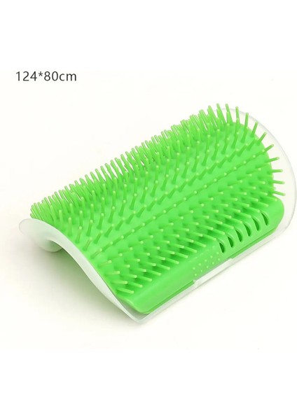 Kedi Banyo Fırçası Masaj Aracı Kendiliğinden Temizlenen Evcil Hayvan Tüyü Sökücü Duvara Monte Tiyaklı Tarak Uzun Tüylü Kediler Için Güzellik Malzemeleri Renk:yeşil 124X80CM (Yurt Dışından)