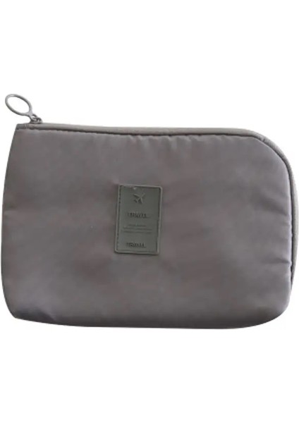 Taşınabilir Veri Kablo Depolama Çantası Seyahat Kulaklık Kablosu Organizatör Kılıfı Çok Function Veri Kablo Kulaklık Çantası Renk: Gri (Yurt Dışından)