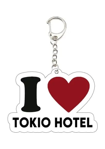 Popüler Şarkıcı Bill Tom Kaulitz Aksesuarlar Için Keyasyon Anahtarlık Çanta Akrilik Kolye Tokio Otel Anahtar Yüzük Zincirleri Hayranlar Hediyeler Renk: Tokio Hotel 2 (Yurt Dışından)