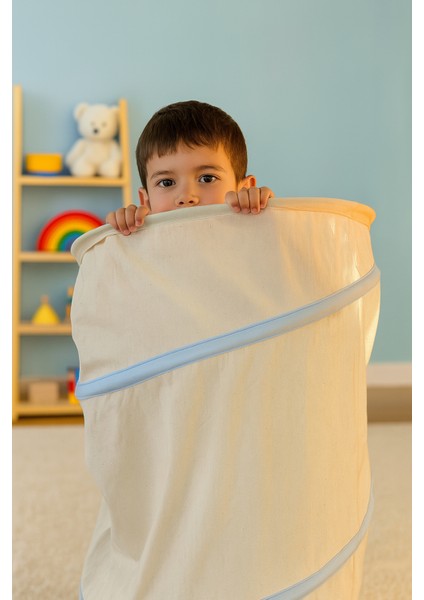 Katlanabilir Çocuk Oyun Tüneli – Eğlenceli ve Güvenli Oyun Alanı, Taşınabilir Tasarım - Bej fiyatları