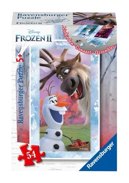 54 Parça Mini Puzzle Frozen Olaf And Sven