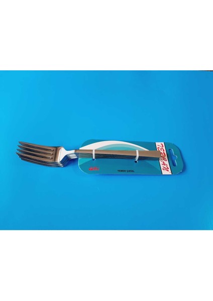 Şık 6'lı Metalik Yemek Çatalı, Dayanıklı ve Kullanışlı Set fiyatları