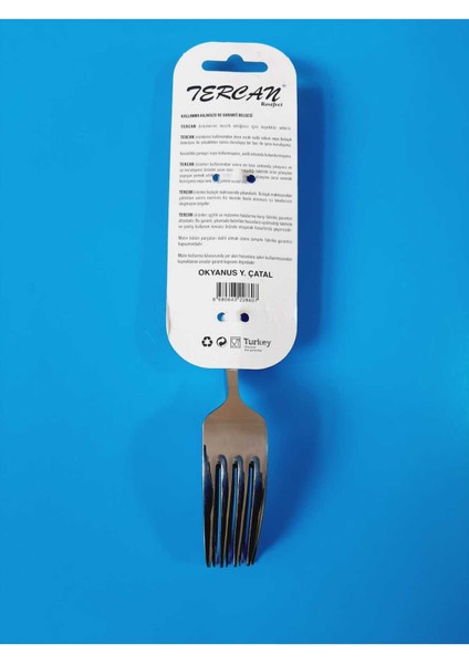 Şık 6'lı Metalik Yemek Çatalı, Dayanıklı ve Kullanışlı Set fırsatları