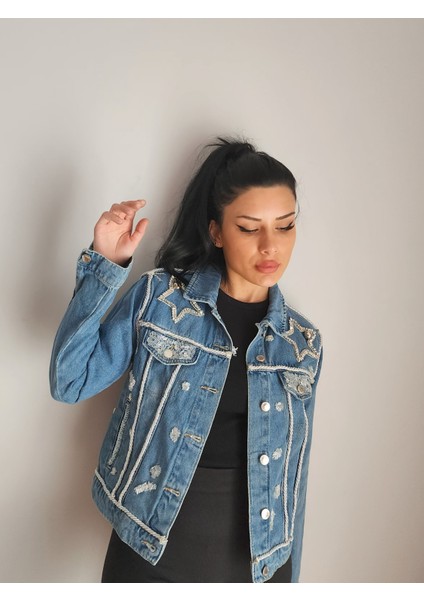 Tasarım Denim Ceket