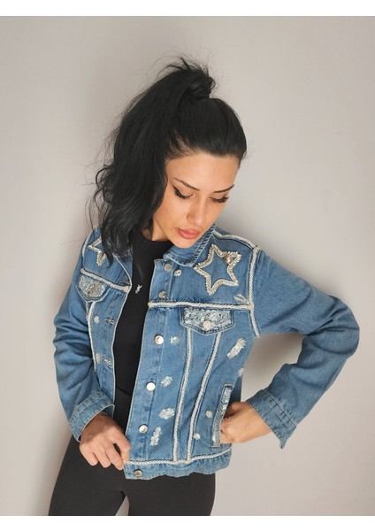 Tasarım Denim Ceket